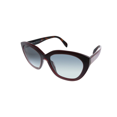 Prada Pr 16xs Uan3m1 56mm Womens Geometric Sunglasses In Red