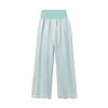 Pj Harlow Jolie Silk-blend Lounge Pants In Aqua