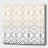 Curioos Gold And Grey Geo In White