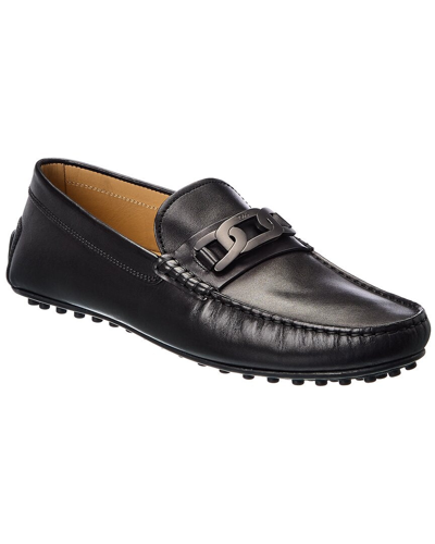 Tod's Tods Cable Link Leather Loafer In Black