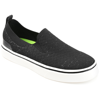 Vance Co. Men's Hamlin Casual Knit Slip-on Sneakers In Black