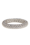 Sterling Forever Sterling Silver Pave Cz Eternity Ring