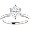 Pompeii3 Platinum 1 Ct Oval Diamond Solitaire Engagement Ring In White
