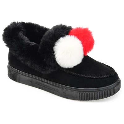 Journee Collection Collection Women's Tru Comfort Foam Sunset Slipper In Black