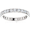 Pompeii3 1 Ct Diamond Wedding Eternity Ring Lab Grown 14k White Gold In Silver