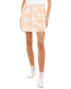 For Love & Lemons Eugenie Linen-blend Mini Skirt In Beige