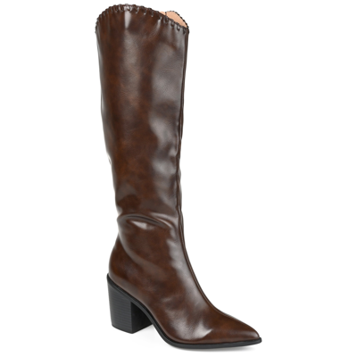 Journee Collection Collection Women's Tru Comfort Foam Extra Wide Calf Daria Boot In Brown