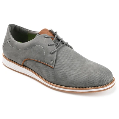 Vance Co. Blaine Embossed Casual Dress Shoe In Grey