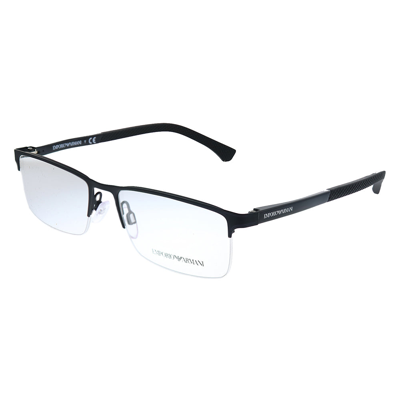 Emporio Armani Ea 1041 3175 55mm Unisex Rectangle Eyeglasses 55mm In Black