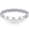 Pompeii3 7/8 Ctw Diamond Eternity Ring Stackable French Prong Wedding Band 14k Gold White In Silver