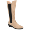 Journee Collection Collection Women's Tru Comfort Foam Wide Calf Celesst Boot In Beige