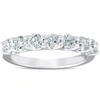 Pompeii3 1 Ct Diamond Wedding Ring 7-stone U Prong Anniversary Band 14k White Gold In Silver