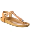 Isabel Marant Woman Toe Strap Sandals Rust Size 11 Soft Leather In Brown