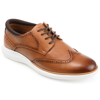 Thomas & Vine Men's Savage Embossed Wingtip Derby Dress Shoes Men's Shoes In Brown