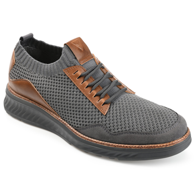 Vance Co. Men's Julius Knit Casual Dress Shoes In Grey