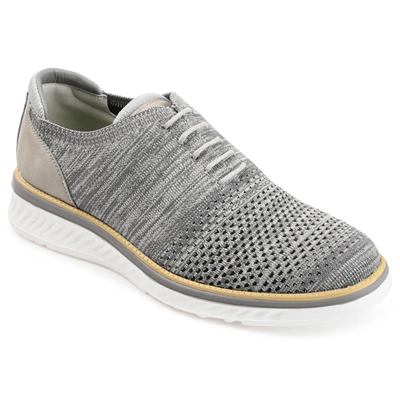 Vance Co. Marlon Knit Casual Dress Shoe In Grey