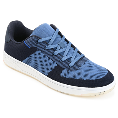 Vance Co. Men's Topher Knit Athleisure Sneakers In Blue