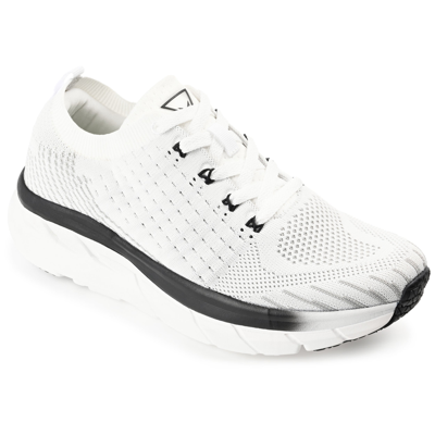 Vance Co. Men's Curry Knit Walking Sneakers In White