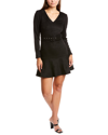 Honey & Beau Suede-blend Wild Zebra Dress In Grey