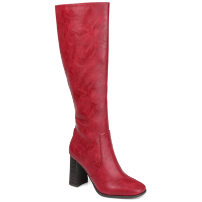 Journee Collection Collection Women's Tru Comfort Foam Extra Wide Calf Karima Boot In Red