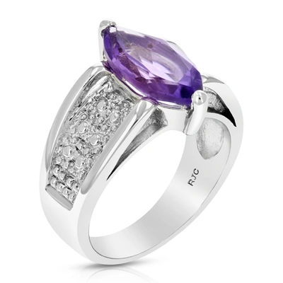 Vir Jewels 2.50 Cttw Purple Amethyst Ring .925 Sterling Silver Marquise 14x7 Mm