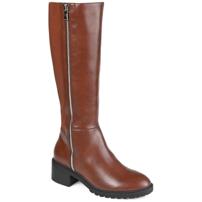 Journee Collection Morgaan Tall Boot In Brown