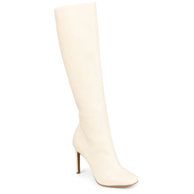 Journee Collection Collection Women's Tru Comfort Foam Wide Calf Glenda Boot In White