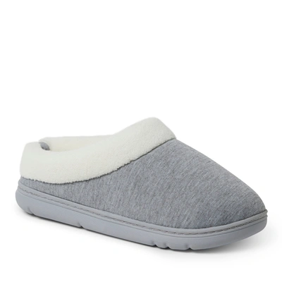 Dearfoams Women's Olive Sweatshirt Clog In Light Heather Gray