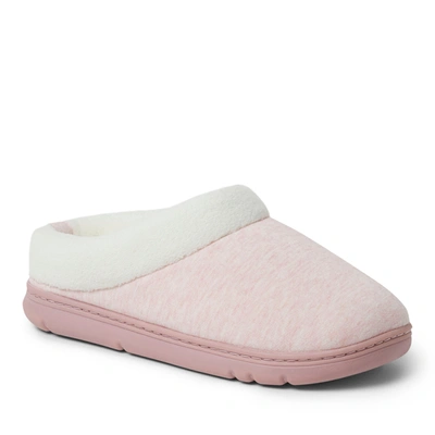 Dearfoams Women's Olive Sweatshirt Clog In Pale Mauve