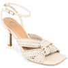 Journee Collection Women's Naommi Perforated Sandals In White