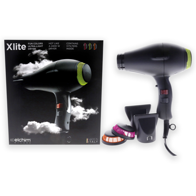 Elchim Xlite - Matte Black By  For Unisex - 1 Pc Hair Dryer