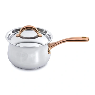 Berghoff Ouro Gold 18/10 Stainless Steel 6.25" Covered Sauce Pan With Stainless Steel Lid, In Grey