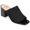 Journee Collection Lorenna Block Heel Mule In Black