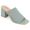 Journee Collection Lorenna Block Heel Mule In Green