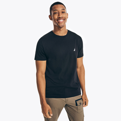 Nautica Crewneck Logo T-shirt In Navy