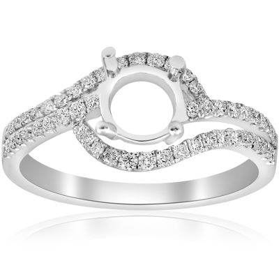 Pompeii3 3/8ct Diamond Engagement Ring Setting 18k White Gold