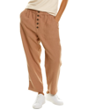 MADEWELL Madewell High-Rise Tapered Button Front Linen-Blend Pant