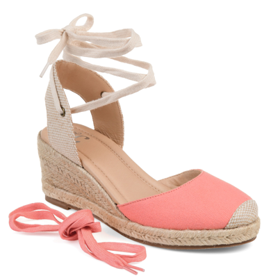 Journee Collection Collection Women's Tru Comfort Foam Wide Width Monte Wedge In Pink