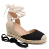 JOURNEE COLLECTION COLLECTION WOMEN'S TRU COMFORT FOAM WIDE WIDTH MONTE WEDGE