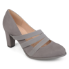Journee Collection Journee Collectoin Loren Block Heel Pump In Grey
