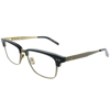 DITA STATESMAN THREE DRX-2064-E-NVY-GLD-55 UNISEX RECTANGLE EYEGLASSES 55MM