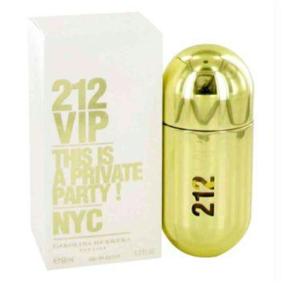 Carolina Herrera 212 Vip By  Eau De Parfum Spray 1.7 oz In Gold