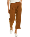 Vince Stovepipe Crop Pull-on Pants In Brown