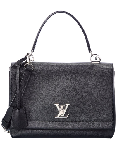 Pre-owned Louis Vuitton Black Leather Lockme Ii (authentic )