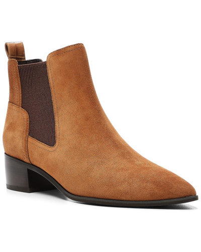 DONALD PLINER GERRI LEATHER & SUEDE BOOTIE