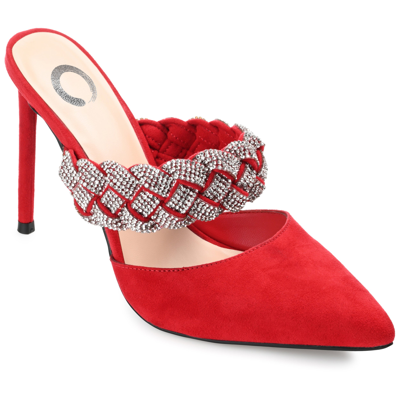 Journee Collection Collection Women's Tru Comfort Foam Hazzl Pump In Red
