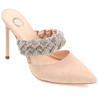 Journee Collection Collection Women's Tru Comfort Foam Hazzl Pump In Nude