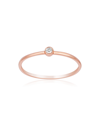 ARIANA RABBANI SINGLE DIAMOND GOLD RING