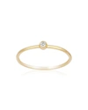 Ariana Rabbani Single Diamond Gold Ring In White