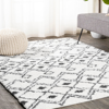 JONATHAN Y Caimari Moroccan Diamond Shag Area Rug